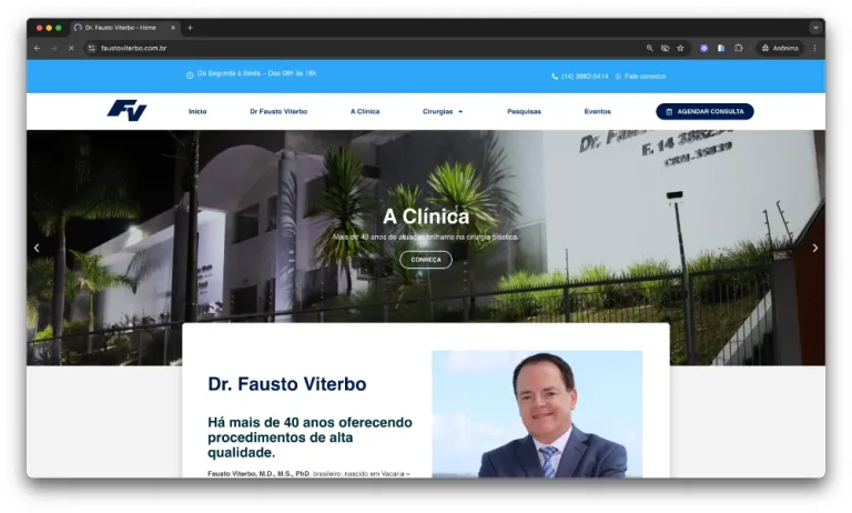 Site para clínicas e médicos