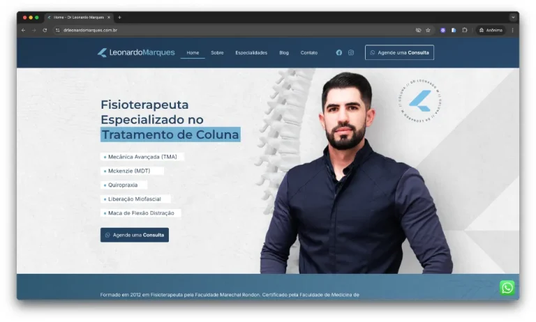 Site para clínicas e médicos