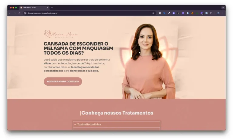 Site para clínicas e médicos