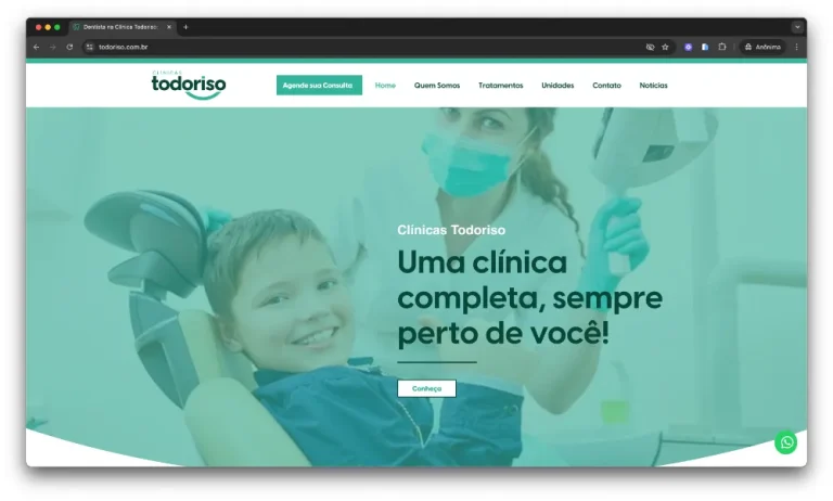 Site para clínicas e médicos