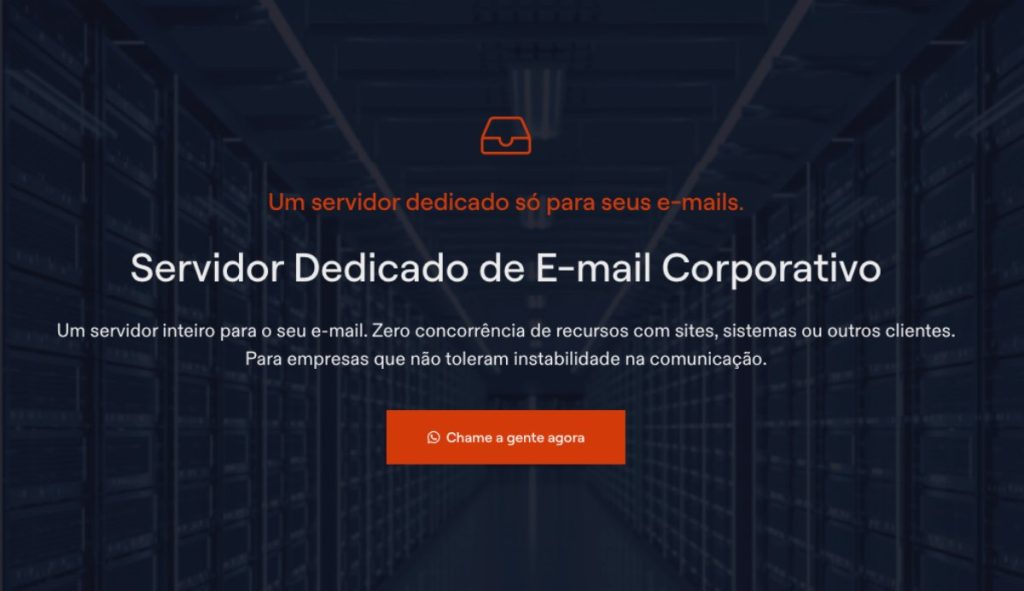 Servidor dedicado de e-mail corporativo