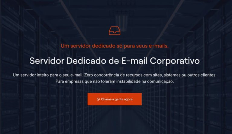 Servidor dedicado de e-mail corporativo