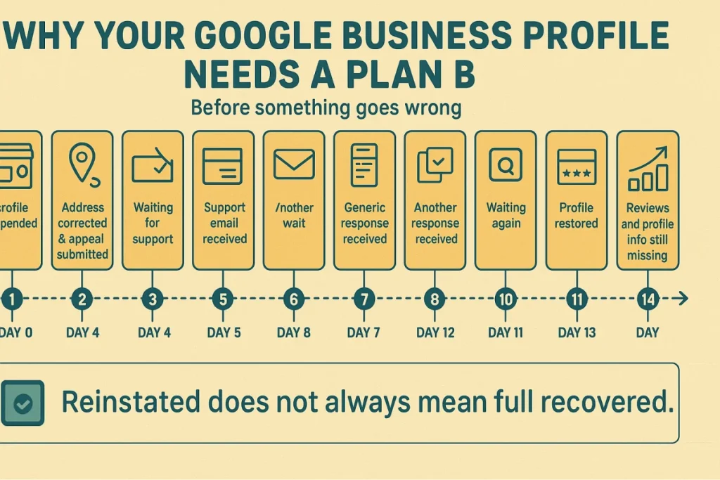 Por que seu Google Business Profile precisa de um plano B (antes que algo dê errado)