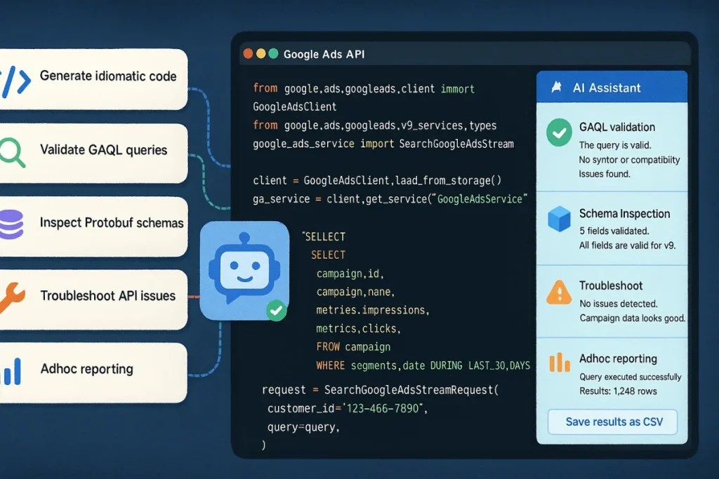 Google Ads API ganha assistente turbinado por IA na versão 4.0.0