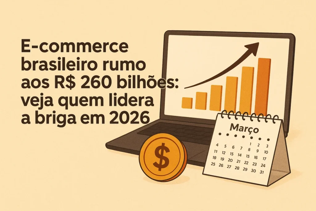 E-commerce brasileiro rumo aos R$ 260 bilhões: veja quem lidera a briga em 2026