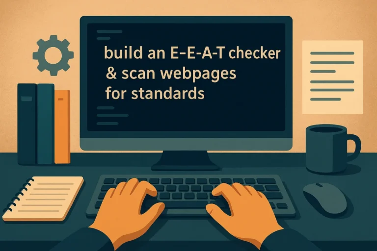 Como montar um verificador de E-E-A-T usando o Claude Code
