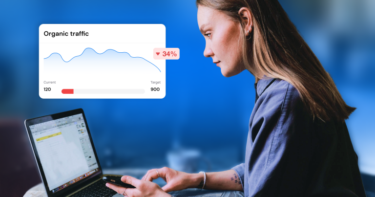 Tráfego orgânico em queda: o que dizer aos clientes e quais métricas de visibilidade em IA passar a monitorar