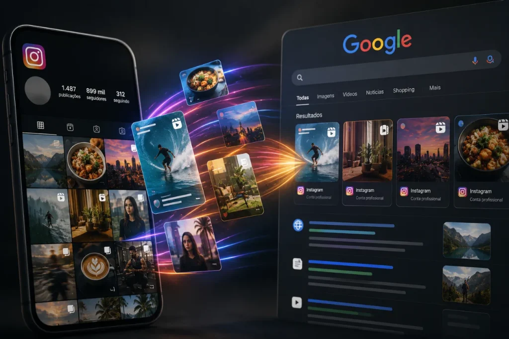 Google indexa instagram