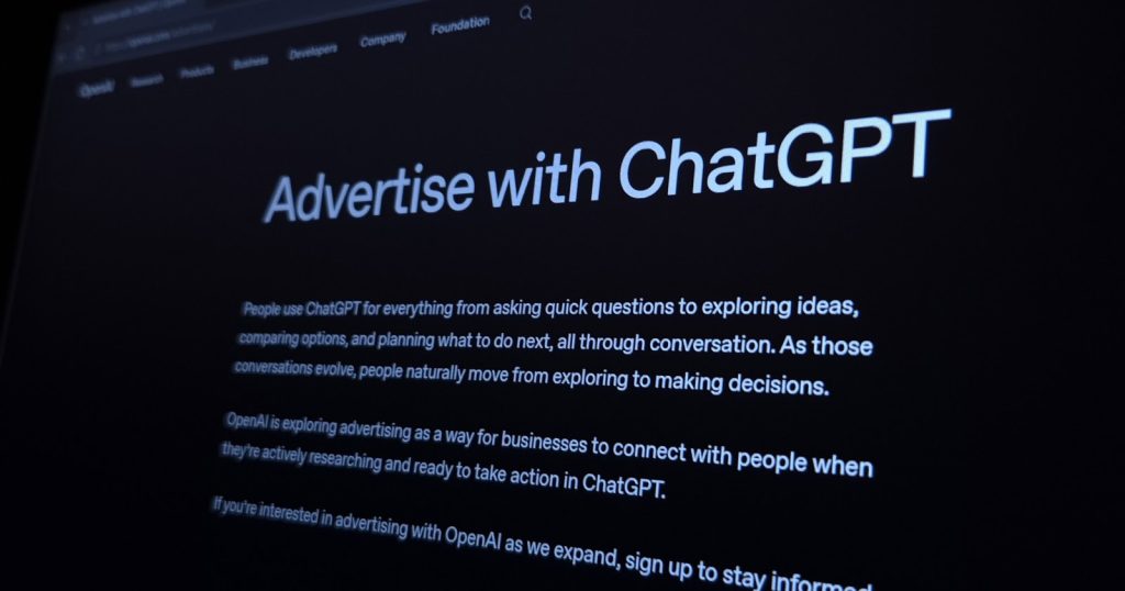 OpenAI libera anúncios de saúde e finanças no ChatGPT, mostra levantamento