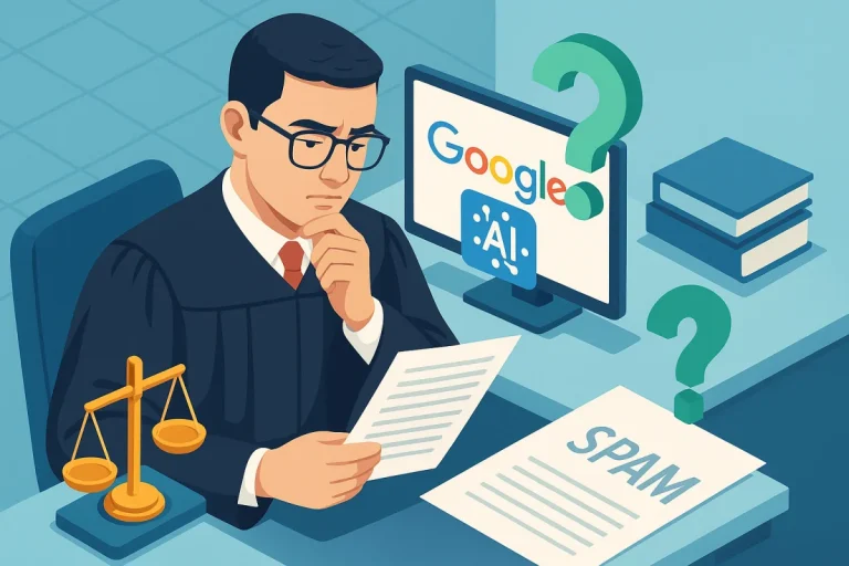Juiz questiona acordo do Google com IA e atualização anti-spam gera dúvidas sobre conteúdo automatizado