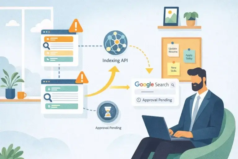 Indexing API sem resposta: sites de empregos aguardam aprovação do Google — entenda