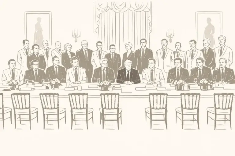 Mesa de Trump com CEOs de IA: veja quem sentou perto do presidente