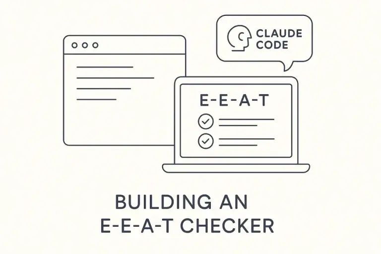 Como montar um verificador de E-E-A-T usando o Claude Code