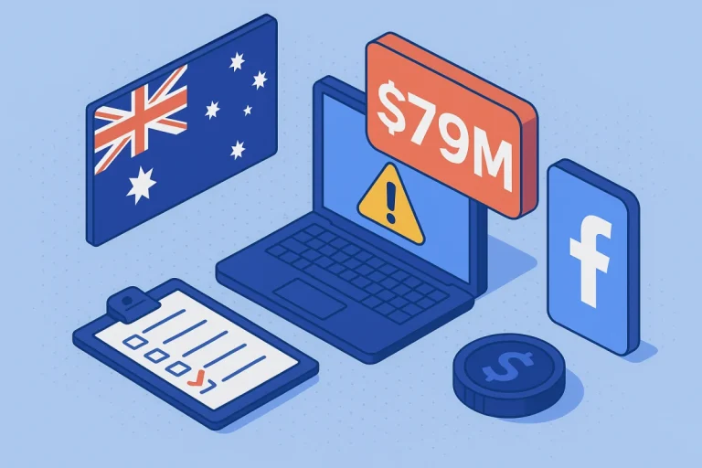 Multas para big techs: Austrália prevê até US$ 79 milhões por descumprimento de regras