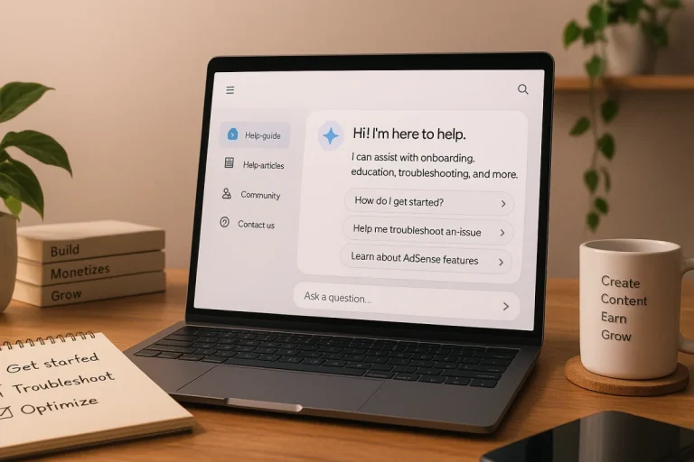 Google leva assistente de IA para todo o Help Center do AdSense em inglês