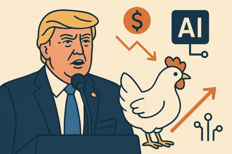 Desaceleração em IA: Trump reage e diz “não matem a galinha dos ovos de ouro!”