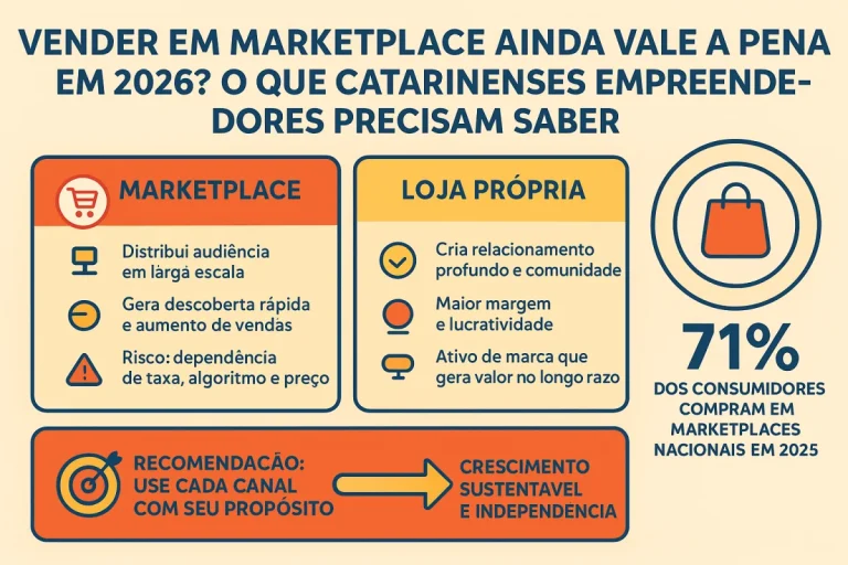 Vender em marketplace ainda vale a pena em 2026? O que catarinenses empreendedores precisam saber