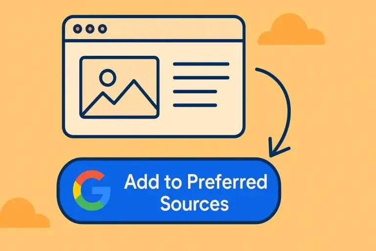Como adicionar o botão de Fontes Preferidas do Google ao seu site