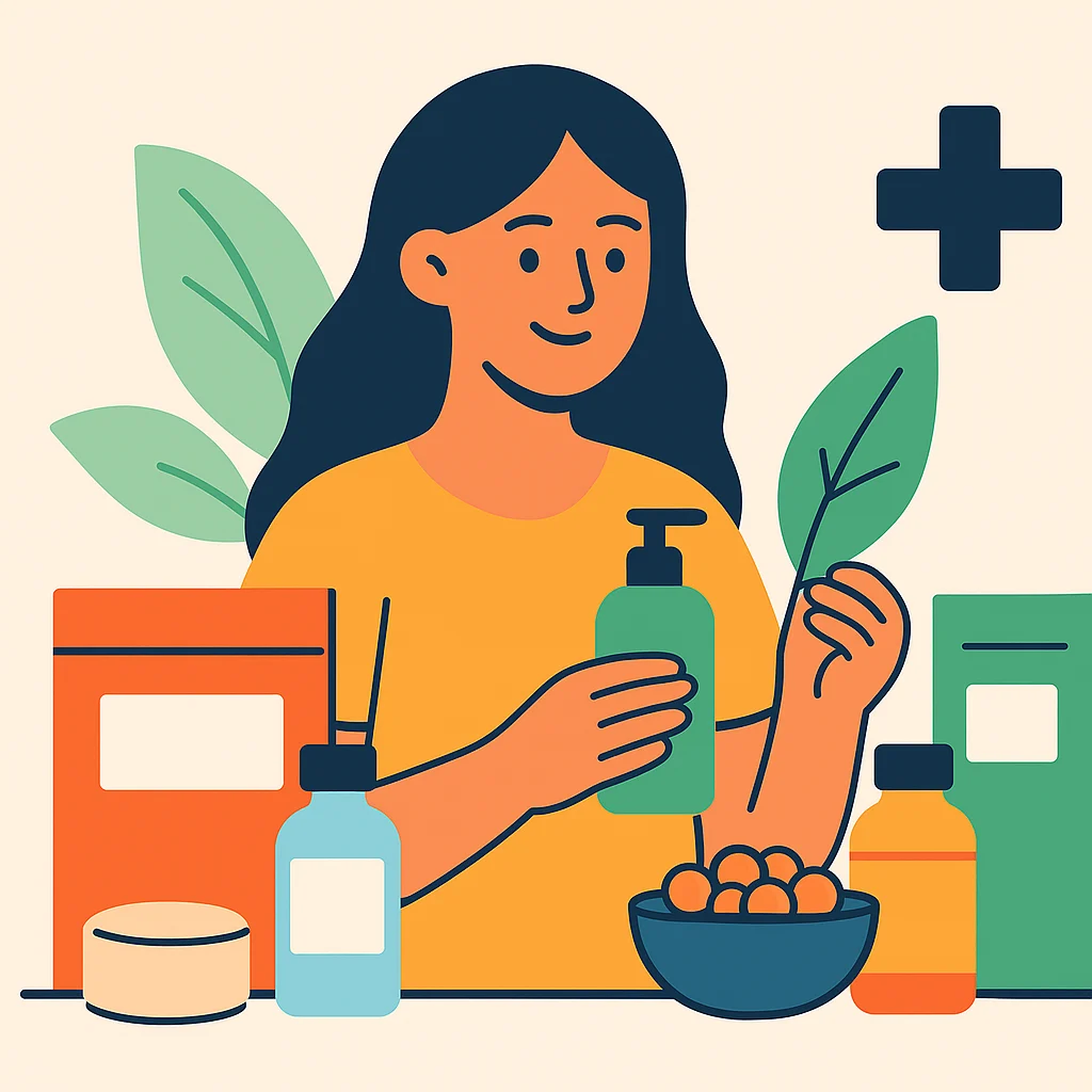 Negócios de bem-estar com venda de produtos