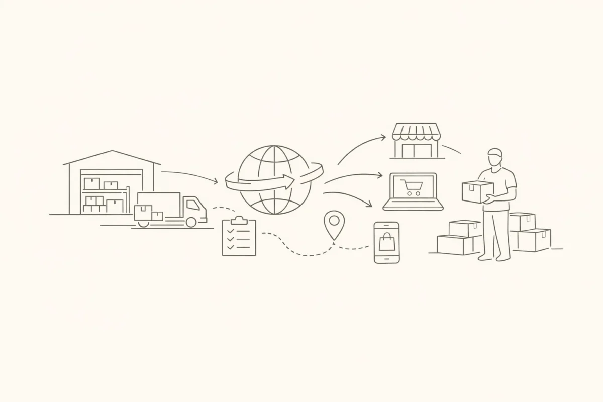 O que significa distribuição de produtos?
