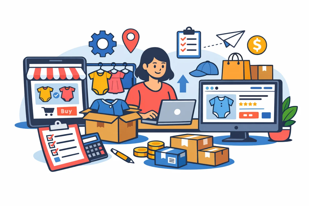 Como estruturar a loja de roupas para bebês