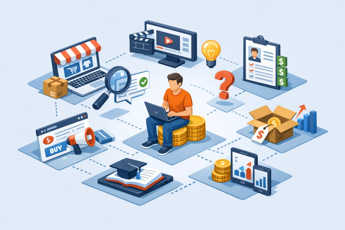 Como escolher uma opção de renda online?