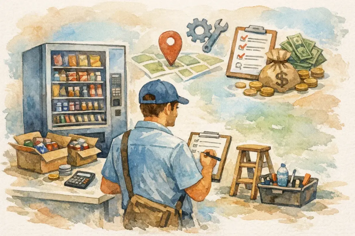 Como iniciar um negócio de vending machine