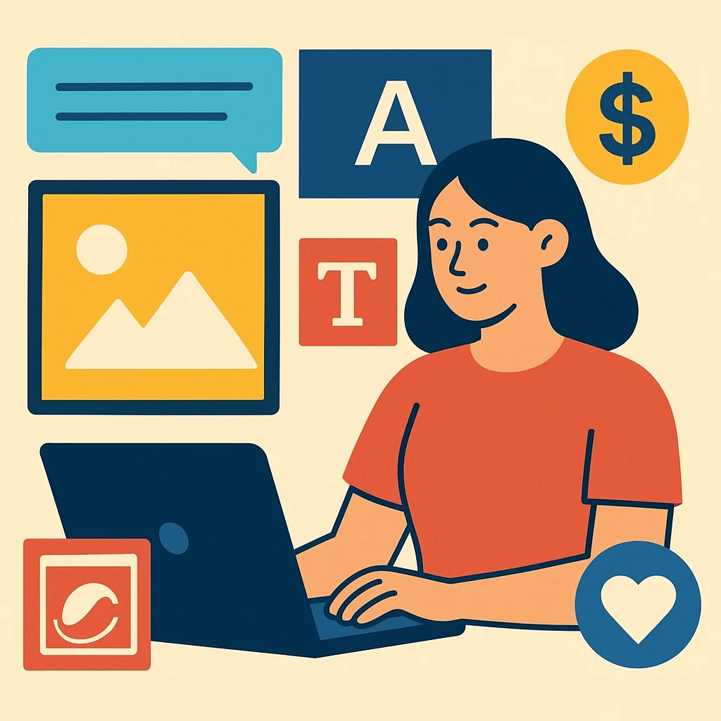 Templates, redes sociais e logotipos