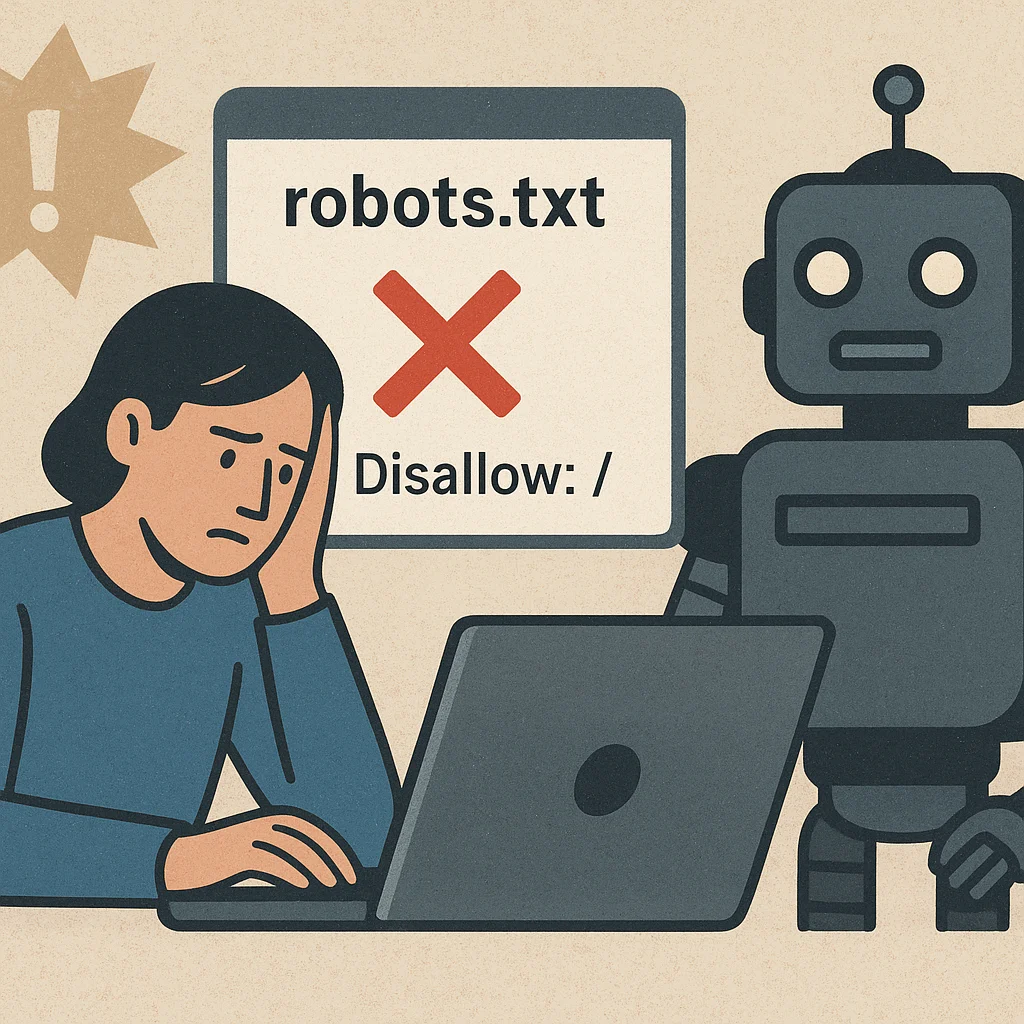 Outro problema é que, quando o robots.txt pode ser editado facilmente pelo…