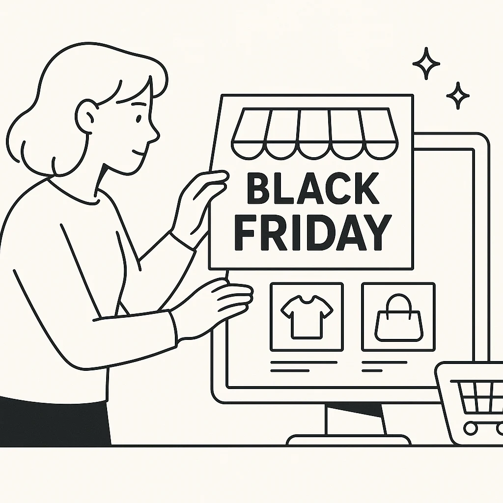 Como organizar a vitrine virtual na Black Friday