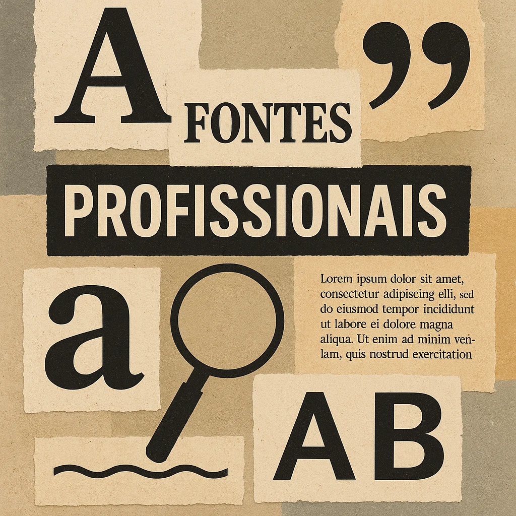 Como escolher fontes profissionais