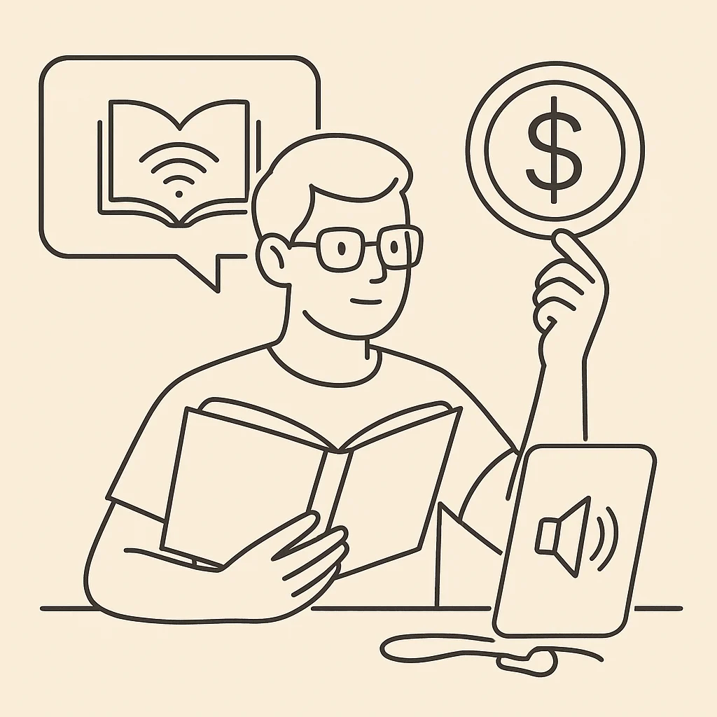 Publicação de audiobooks para ganhar dinheiro com Audible