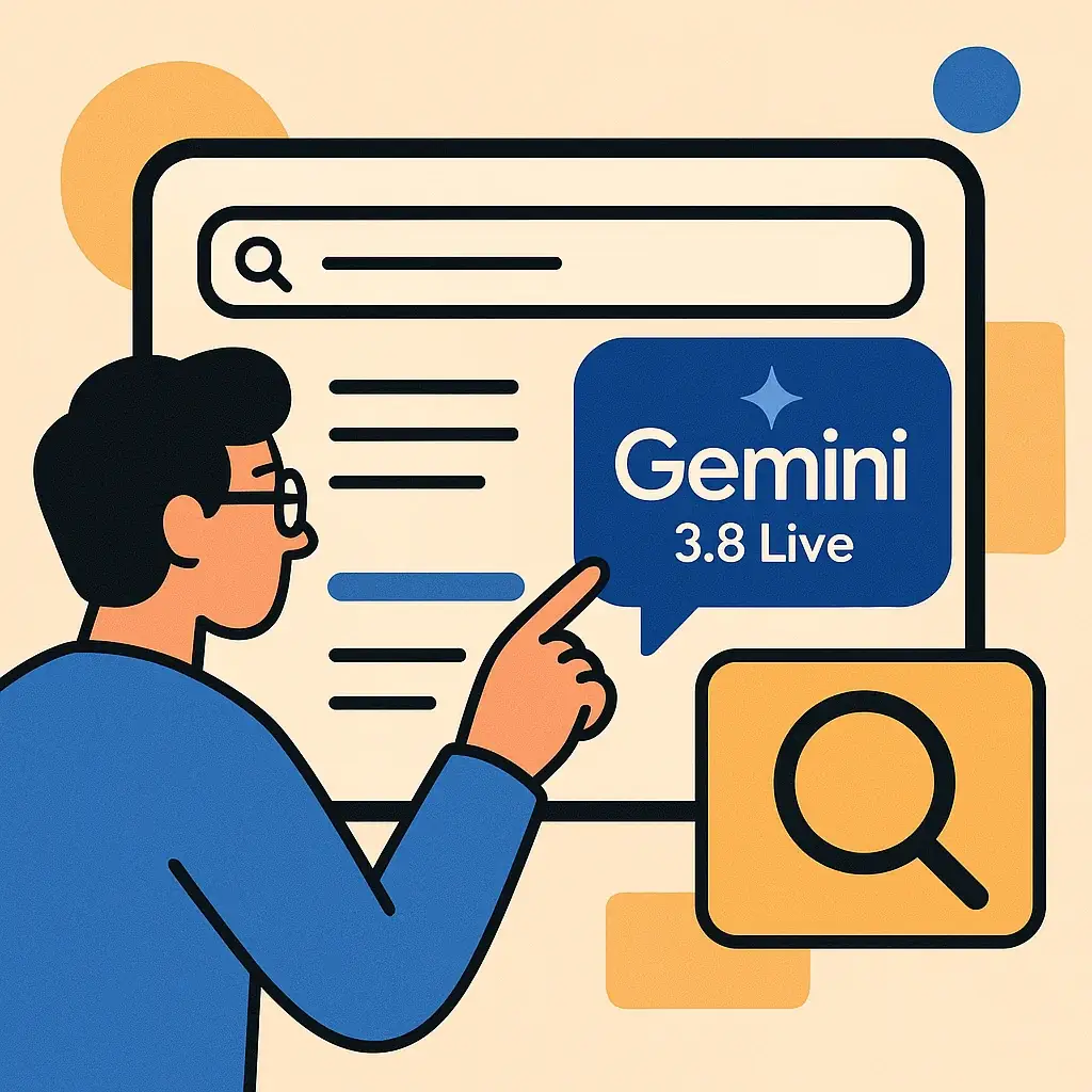 Como funciona na prática o Search Live com Gemini 3.8 Live
