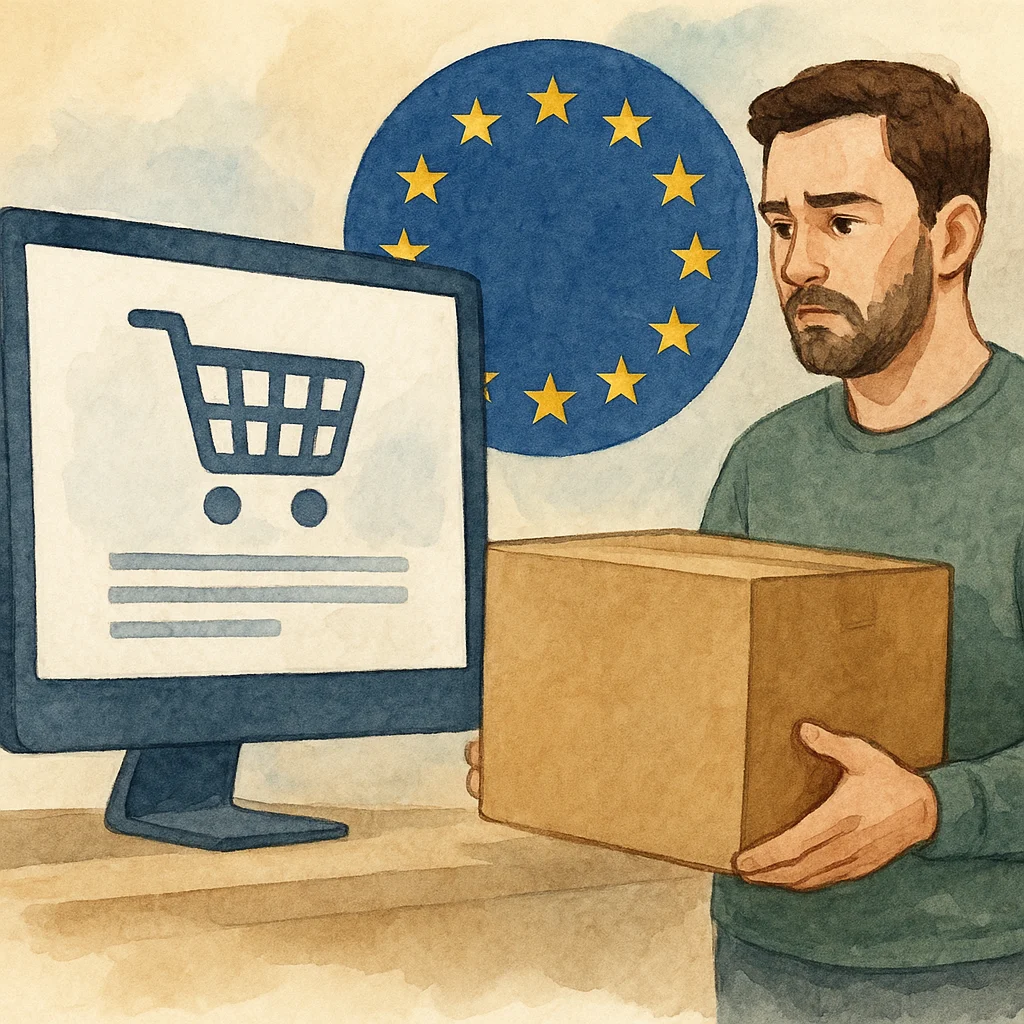 Retirada de pedidos para clientes da UE