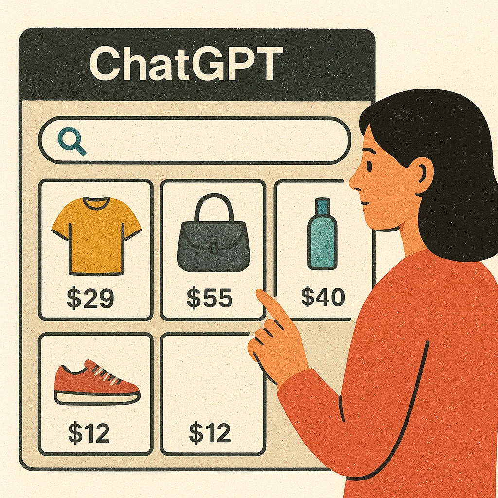 Como funciona a busca de produtos no ChatGPT?