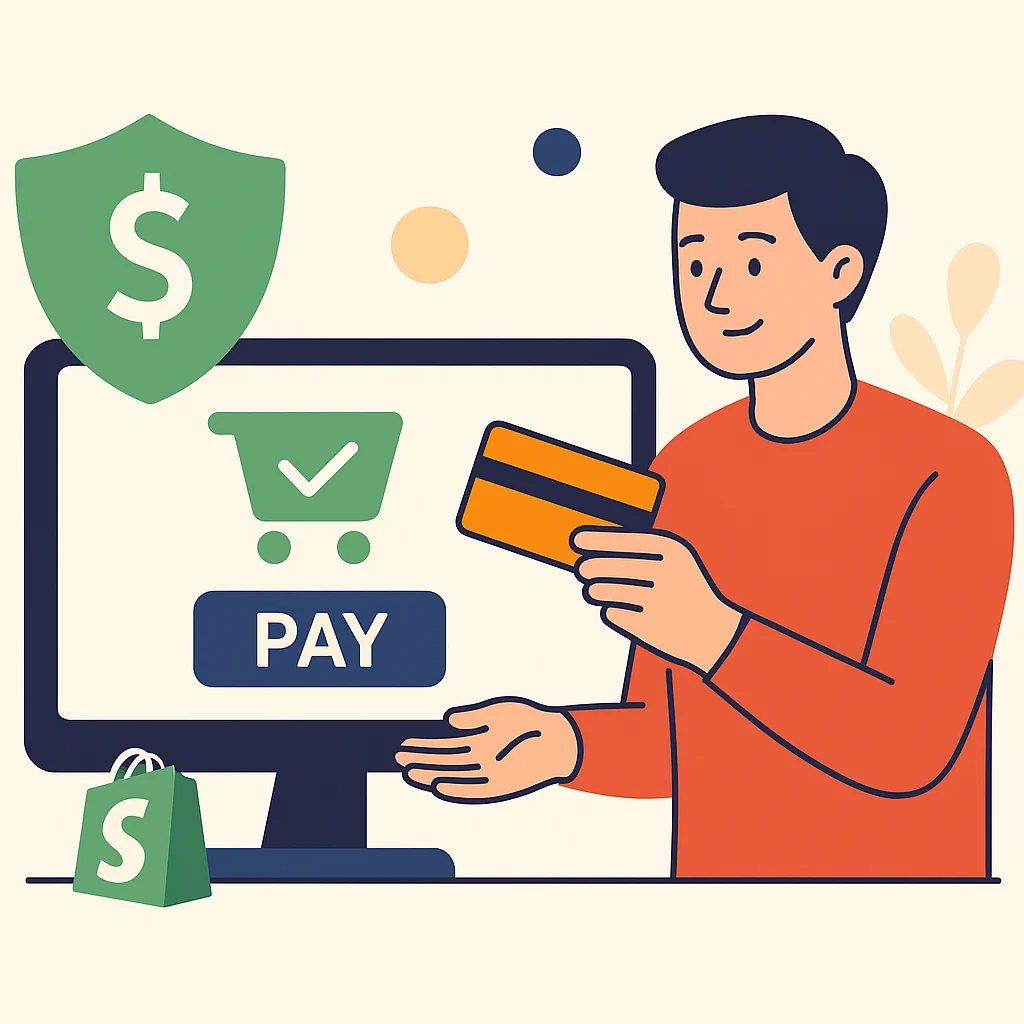 Shopify Payments entre as opções avaliadas