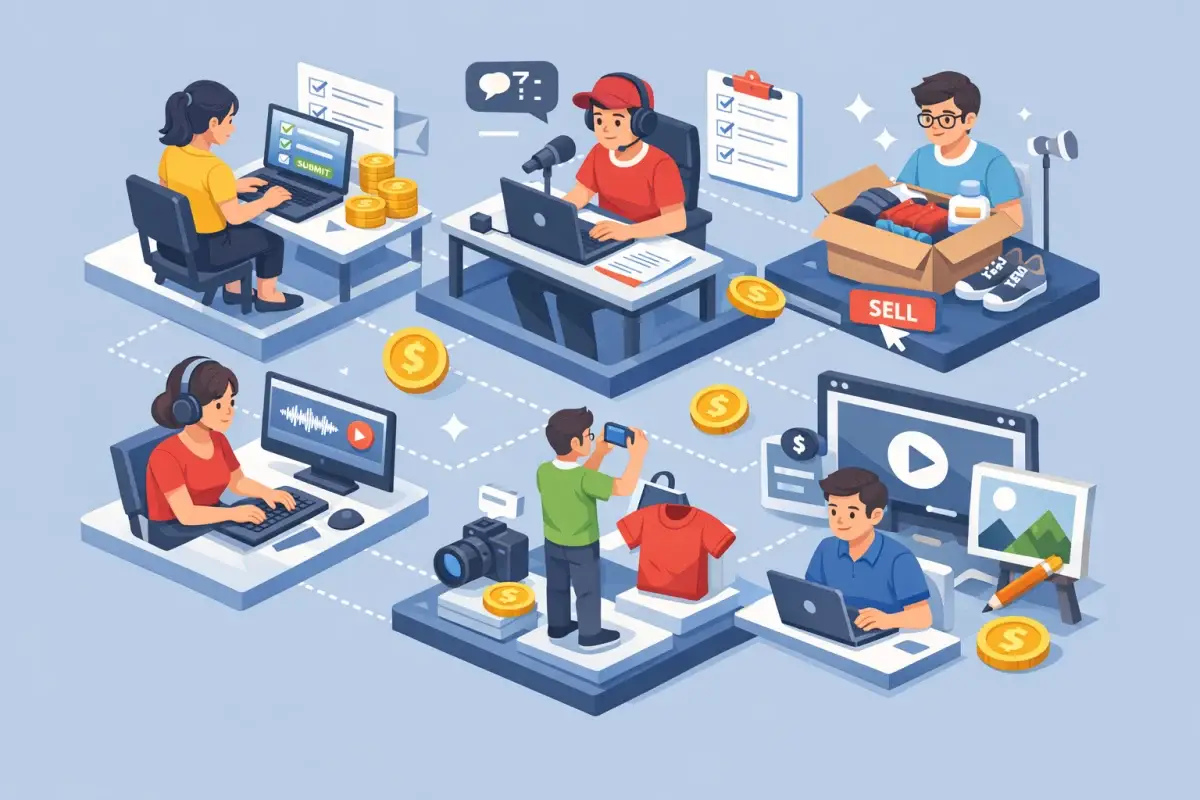 Quais plataformas oferecem renda online com tarefas simples?