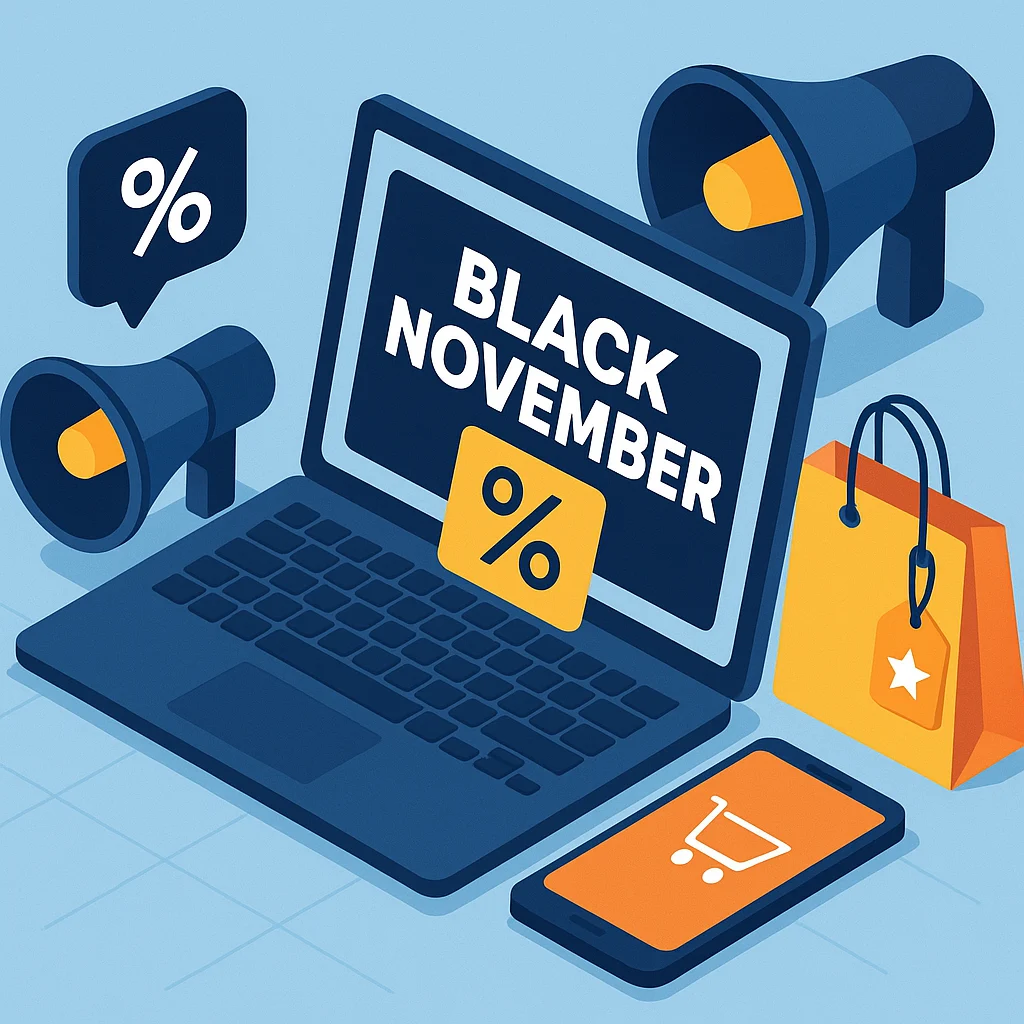 Marketing digital amplia o alcance da Black November