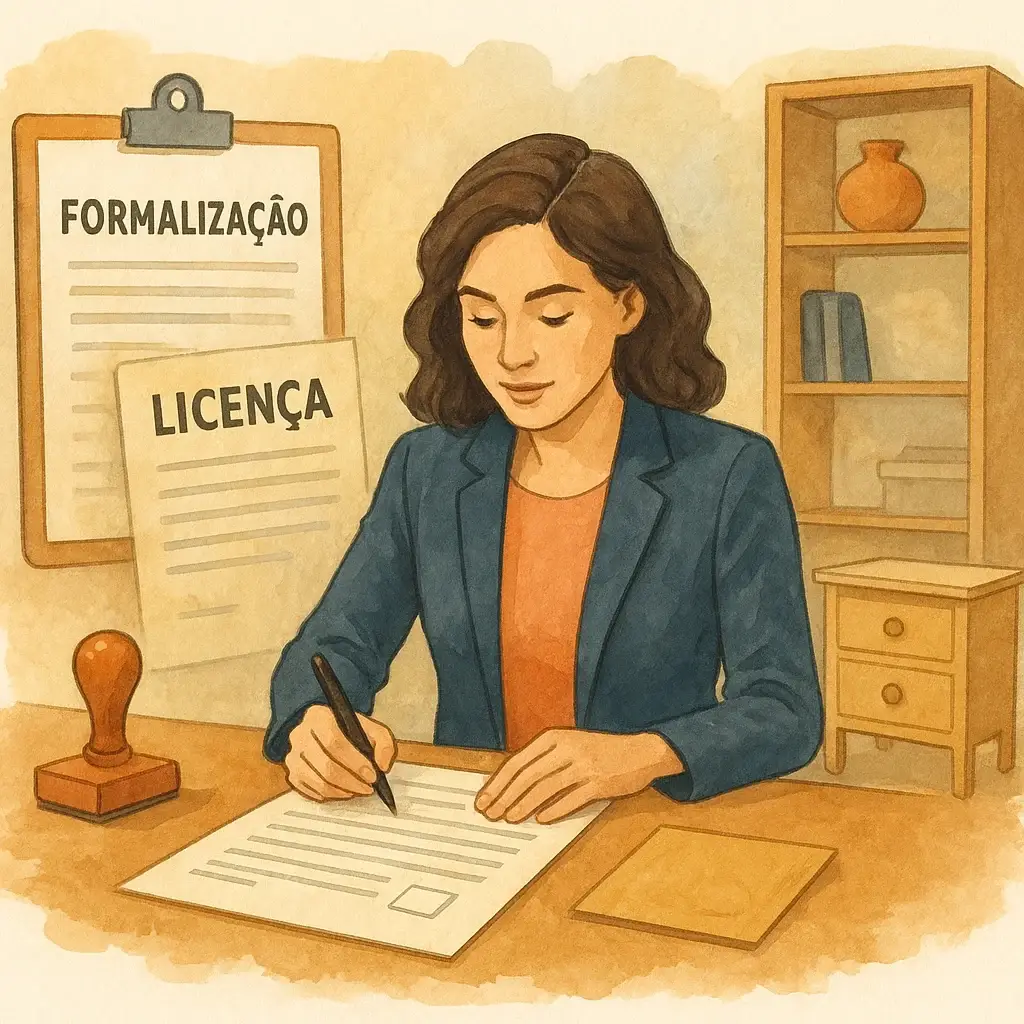 Formalização e licenças para abrir loja de móveis