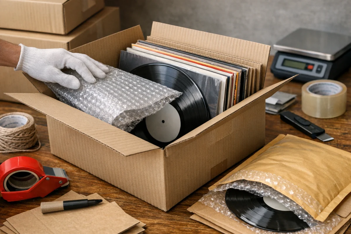 Como enviar discos de vinil com segurança