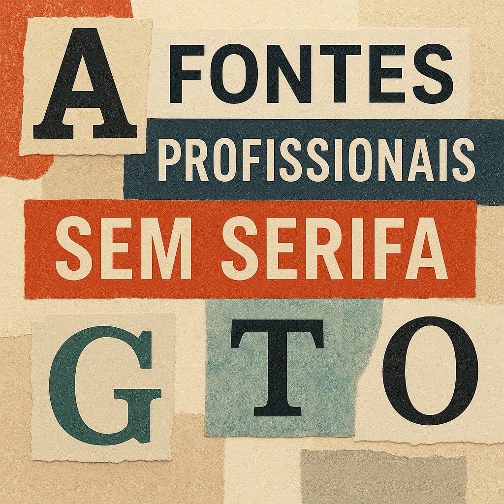 Fontes profissionais sem serifa