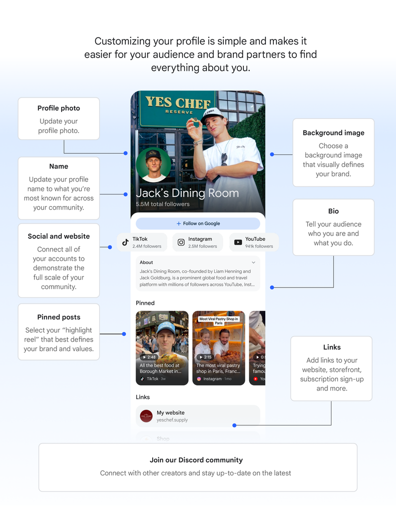 google search profile