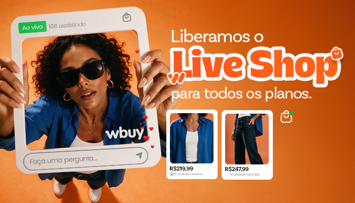 Live Shop: wBuy libera recurso de vendas ao vivo para todos os planos