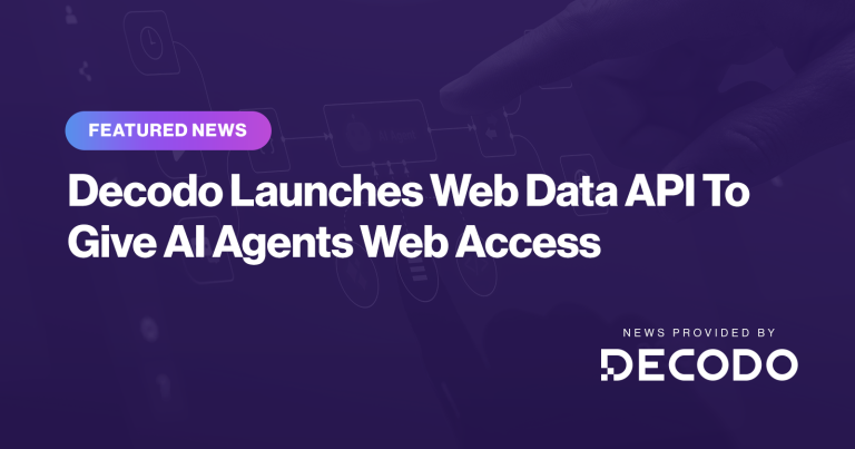API de dados web: Decodo lança ferramenta para dar acesso à internet a agentes de IA