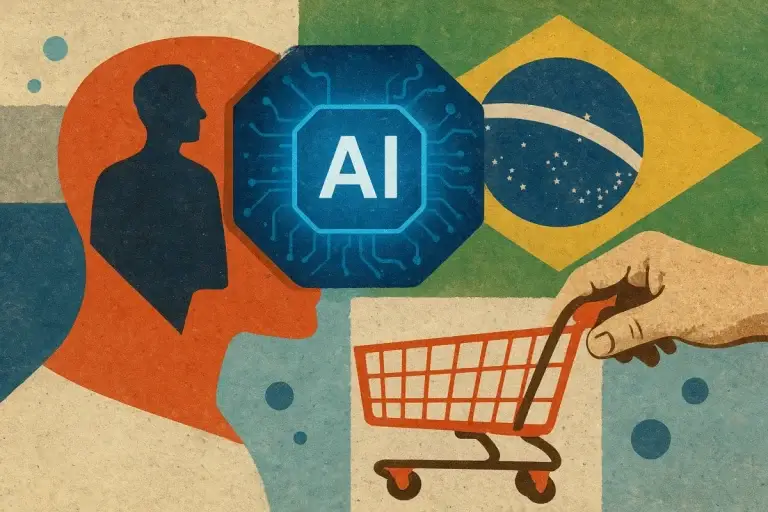 Comércio agêntico no Brasil: confiança cresce, mas consumidor ainda pisa no freio da IA