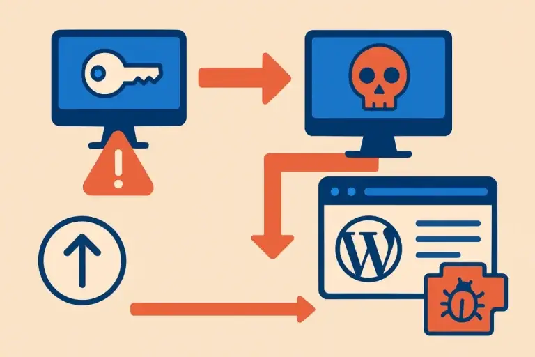 Falha UpdraftCentral: chaves comprometidas instalam plugins maliciosos em sites WordPress — entenda o risco