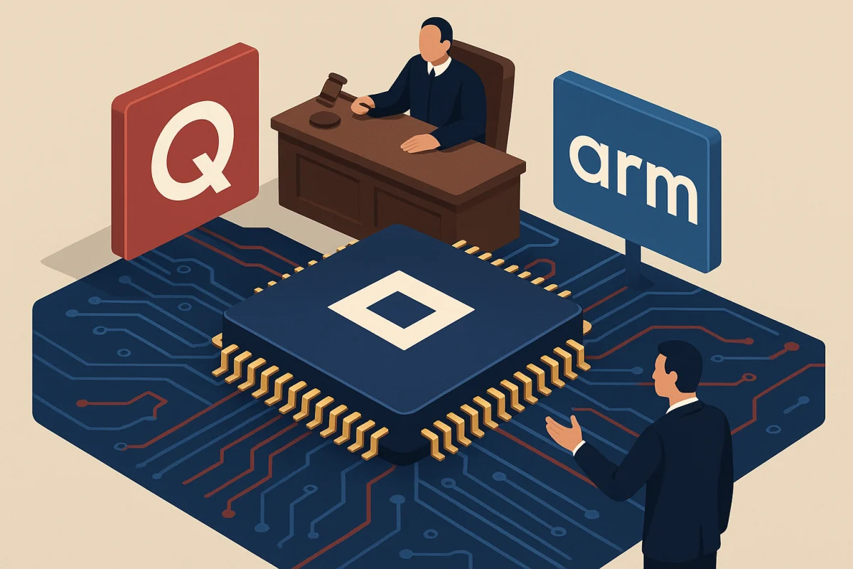 A fabricante de chips Qualcomm e a empresa de tecnologia Arm Holdings…