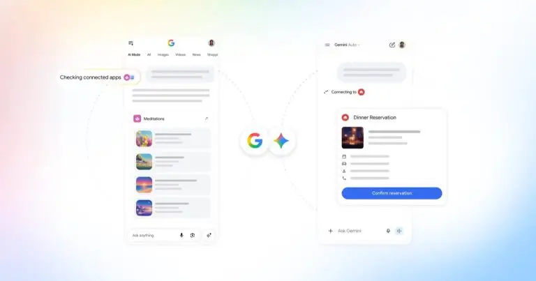 Connected Apps: Google libera prévia pública que leva apps para o AI Mode e o Gemini