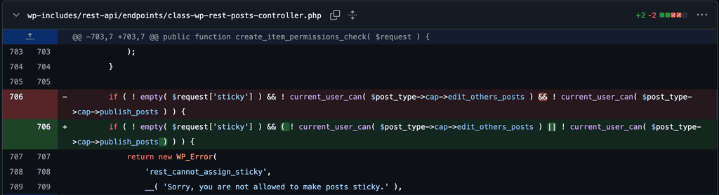 A API REST só recusava um pedido de destaque quando o usuário…