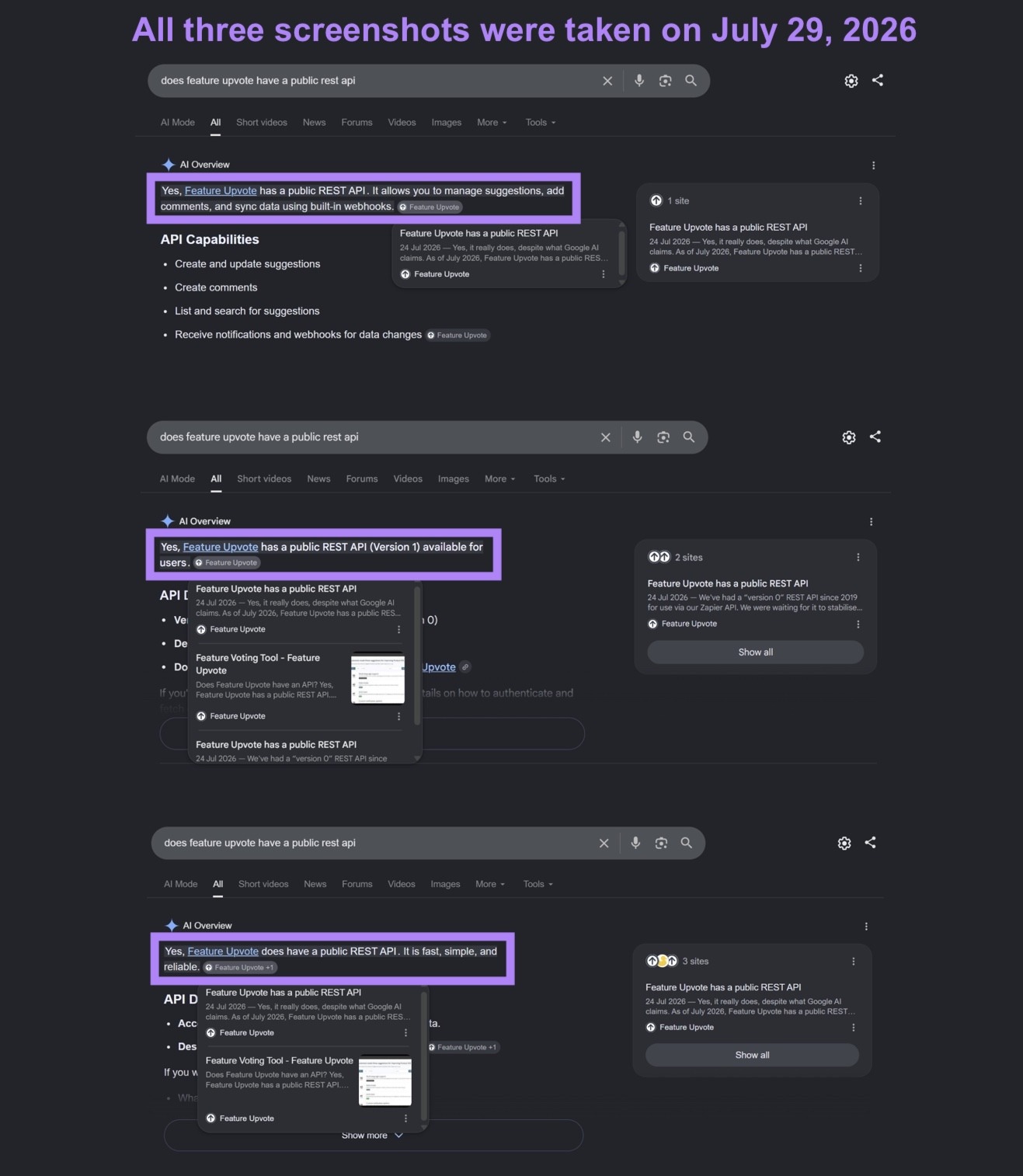 Depois de flagrar o erro, Steve anunciou publicamente a API REST pública…